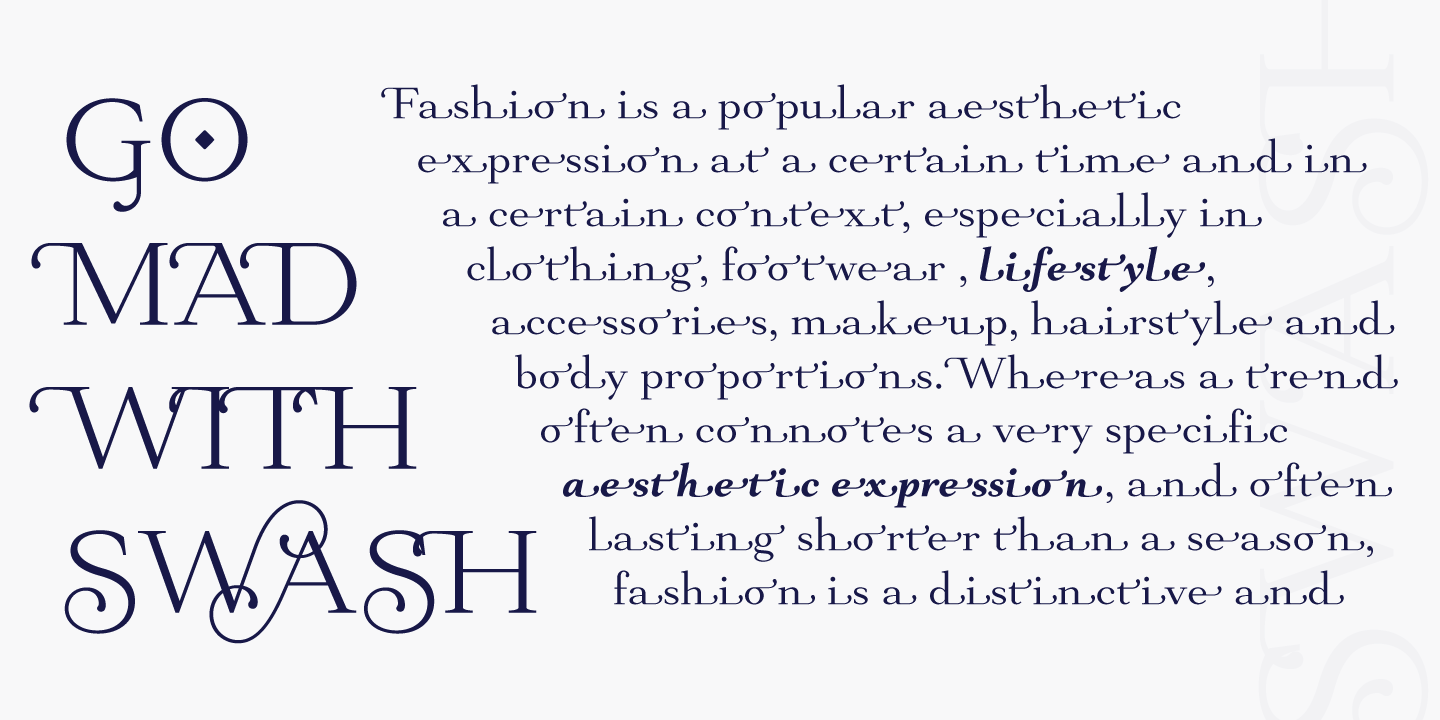 Beispiel einer Mantonico Thin Italic-Schriftart